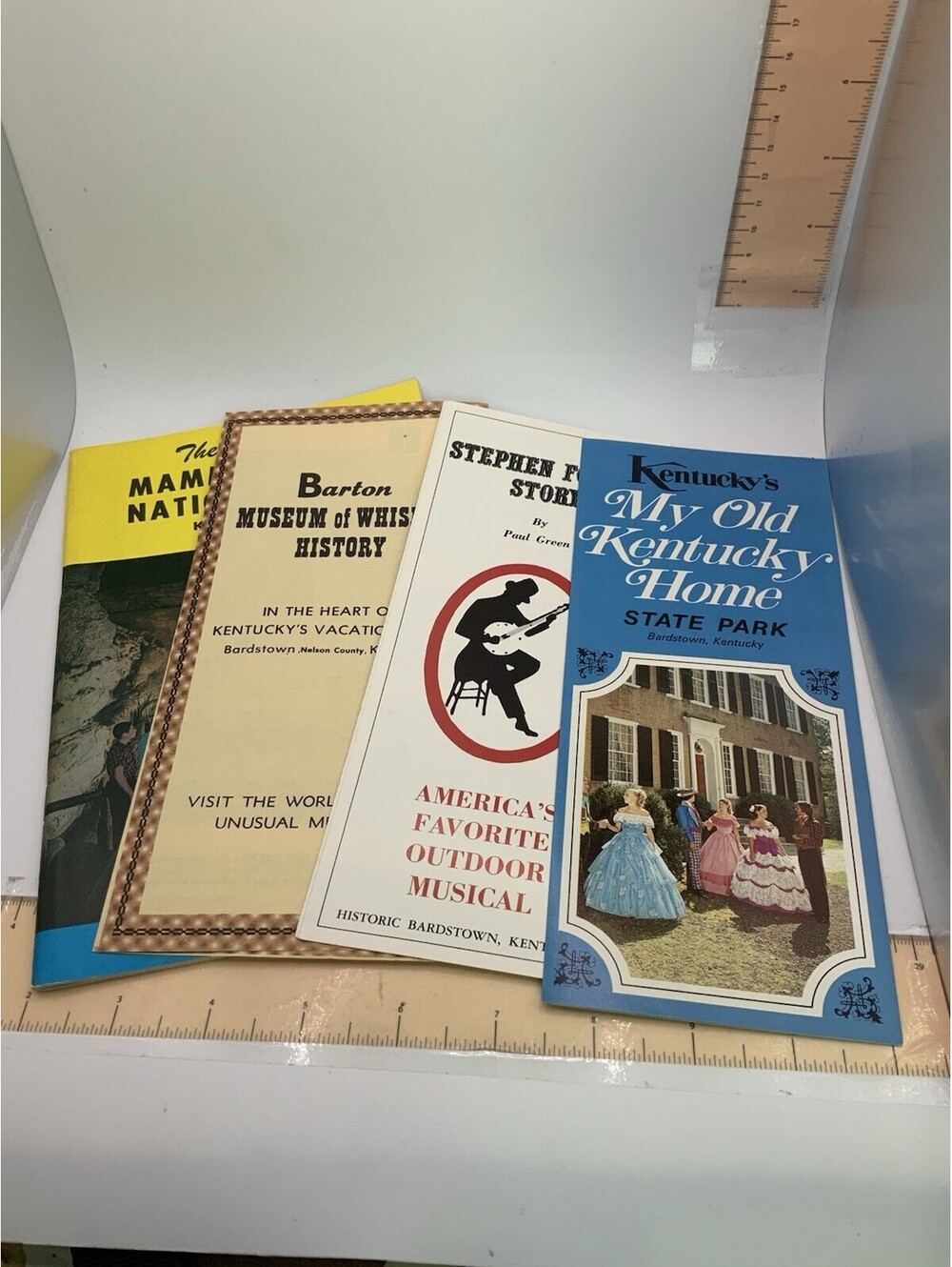 Lot Of 4 Travel Brochures & 1 Postcard For The State Of Kentucky Maps Parks
